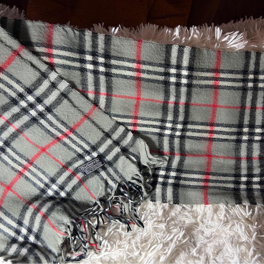 Burberry Plaid Wool Scarf - Picture 8 of 10